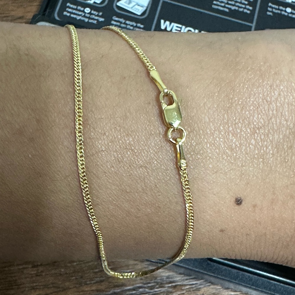 SOLD! 18karat REAL GOLD anklet